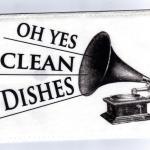 Dishwasher Magnet Clean Dirty Dishes Flip Sign..