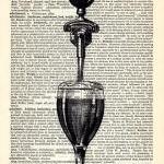 Dictionary Book Page Art Print Beer Tap