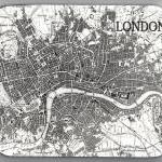 London Map Vintage Image Mouse Pad