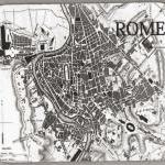 Rome Map Vintage Image Mouse Pad