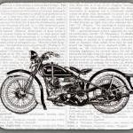30s Harley Dictionary Book Page Art Print Image..