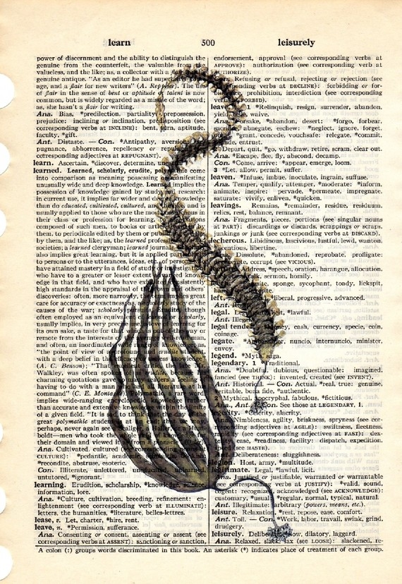 Dictionary Book Page Art Print Kelp Herb